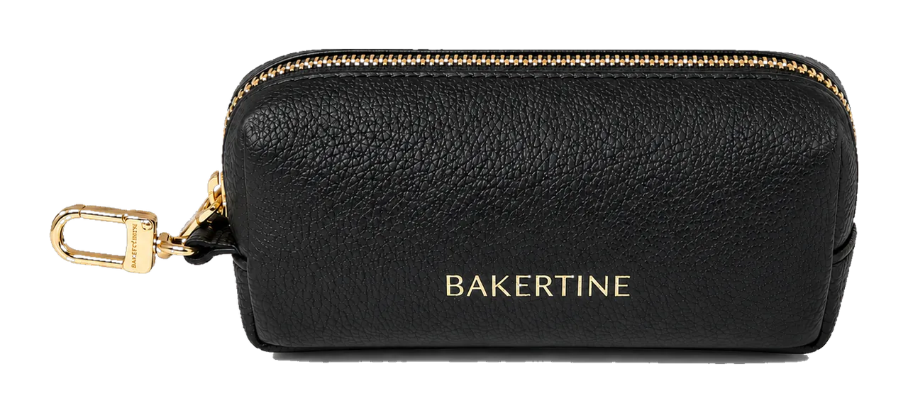 BAKERTINE Dog Pouch, Frontansicht mit Karabiner freigestellt