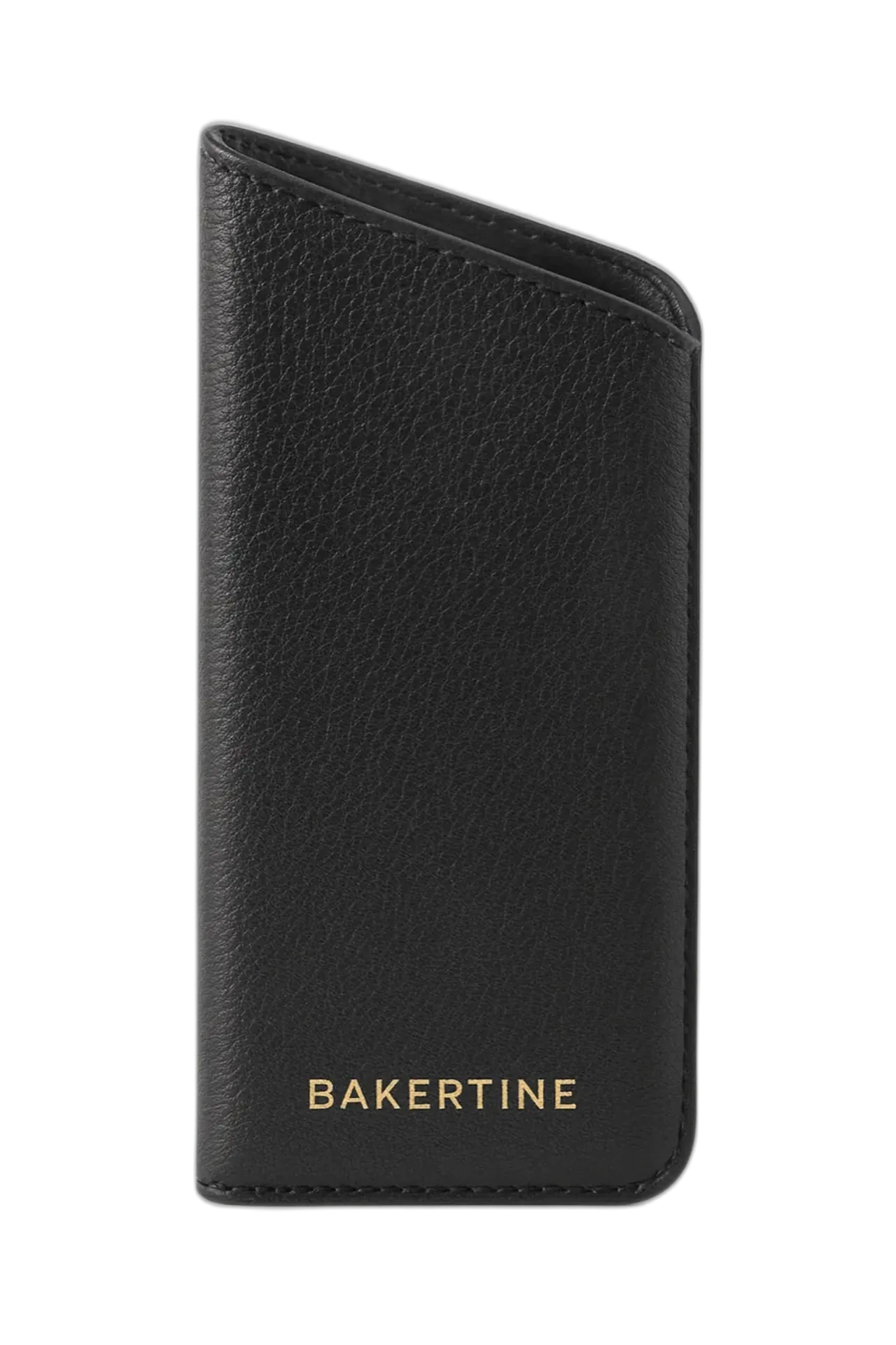 BAKERTINE Brillenetui mit Druckknöpfen, freigestellt in Burr Black